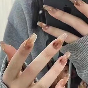 Smokey Browns - Nail Junkie - full artificial nail set